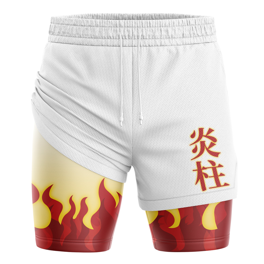 Kyojuro Rengoku V2 Demon Slayer 2-in-1 Performance Shorts