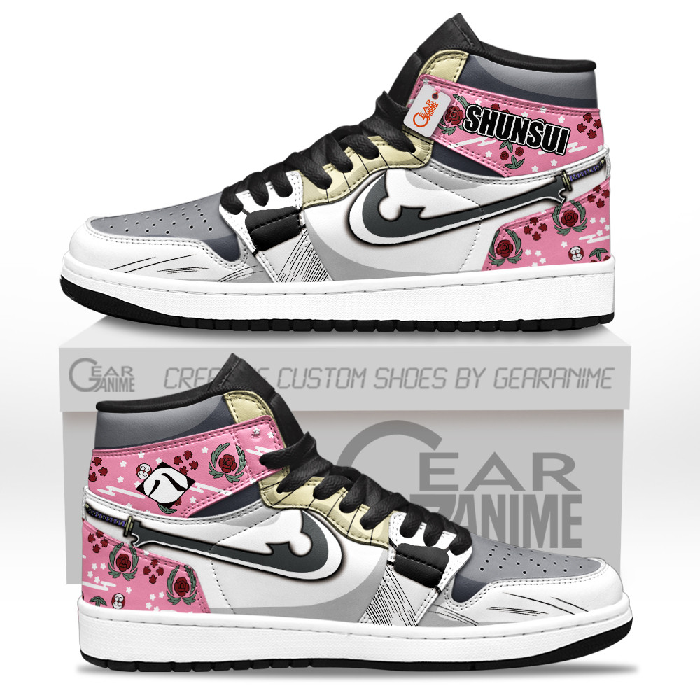 Kyoraku Shunsui High-Top Leather Sneakers Zanpakuto Custom Name