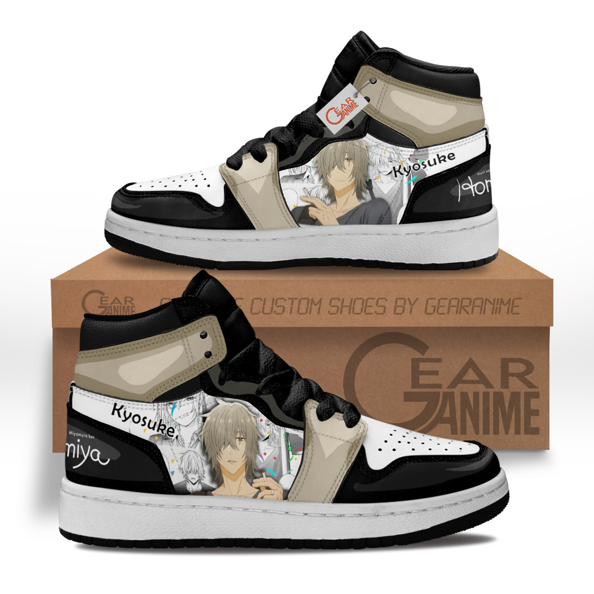 Kyosuke Hori Custom Anime Kids High-Top Leather Sneakers Horimiya Shoes MV2002