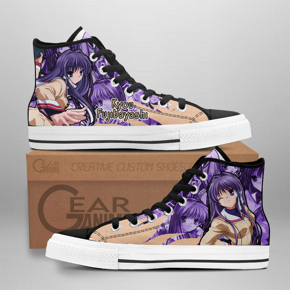 Kyou Fujibayashi Custom Anime High-Top Canvas Shoes NTT131