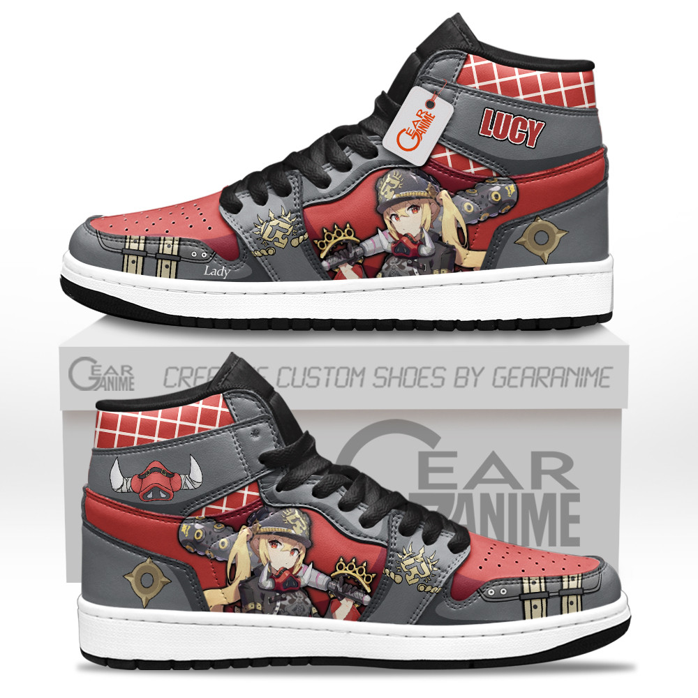 Lady Lucy Custom Gaming High-Top Leather Sneakers Zenless Zone Zero Custom Shoes