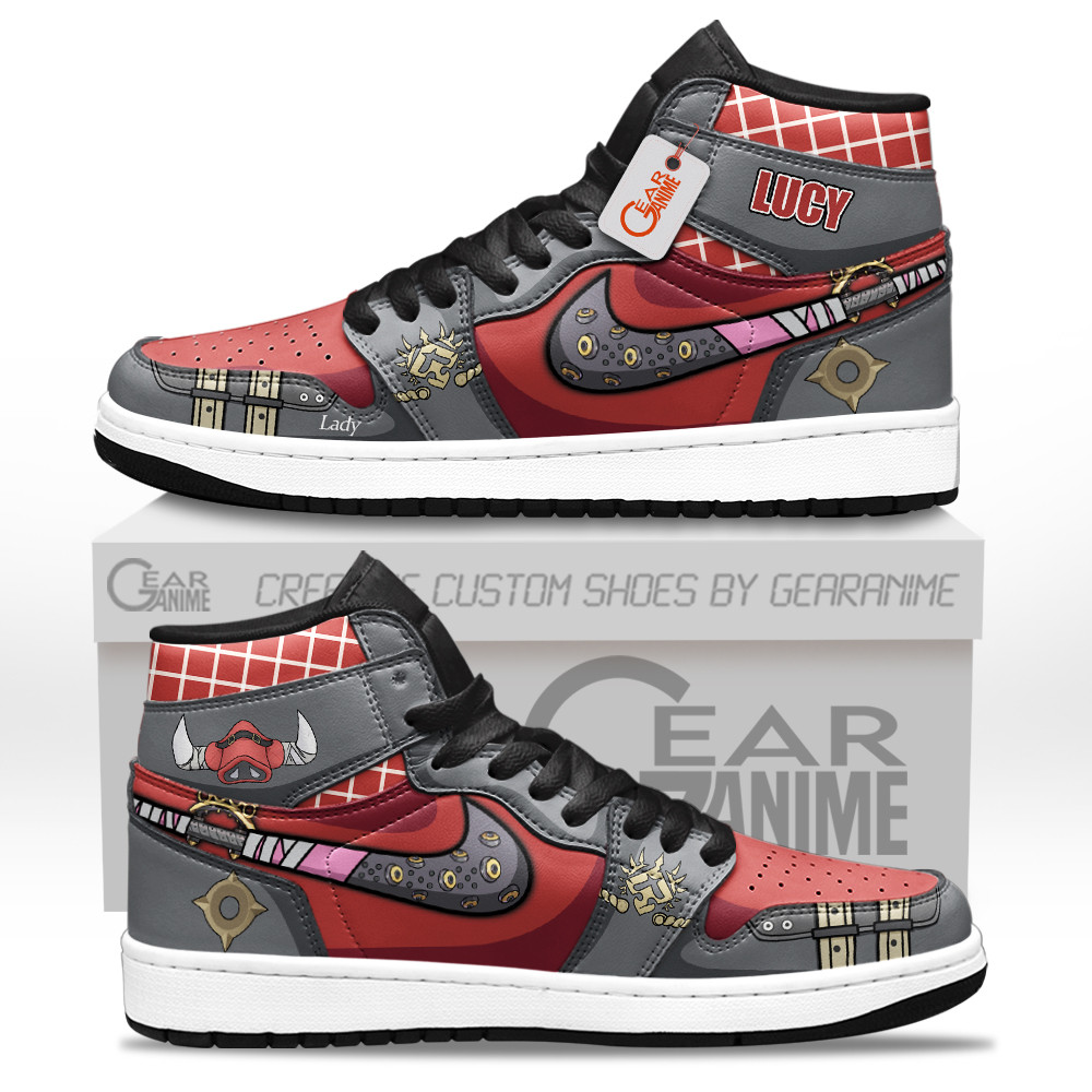 Lady Lucy Custom Gaming High-Top Leather Sneakers Zenless Zone Zero Shoes