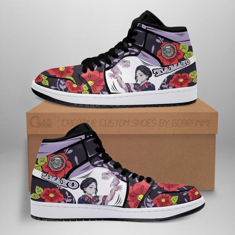 Lady Tamayo Custom Anime High-Top Leather Sneakers