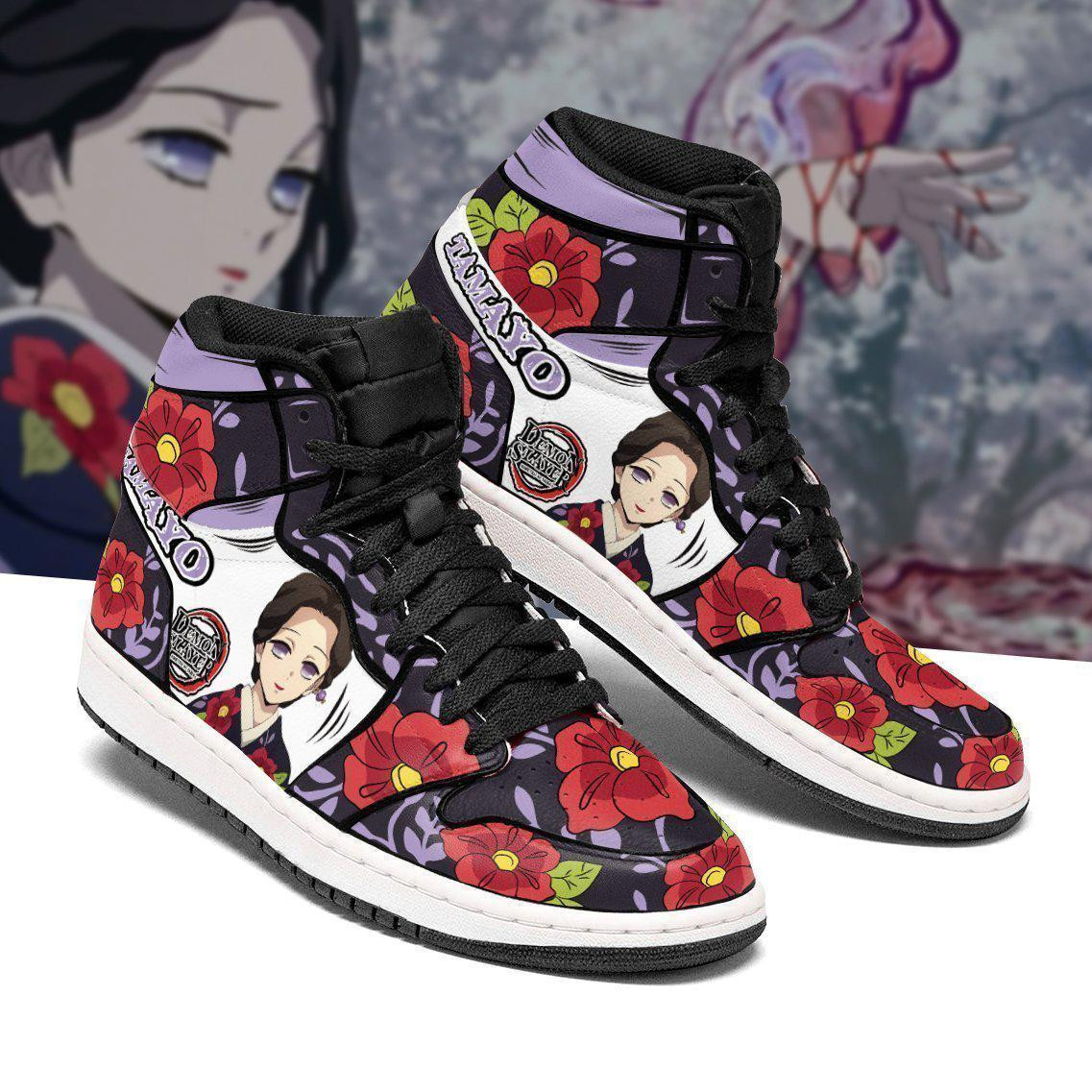 Lady Tamayo Custom Anime High-Top Leather Sneakers