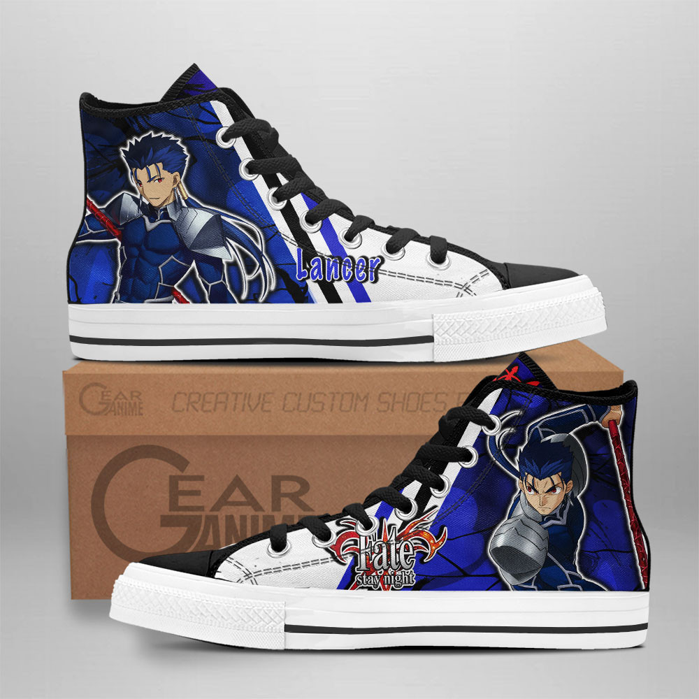 Lancer Custom Anime High-Top Canvas Shoes