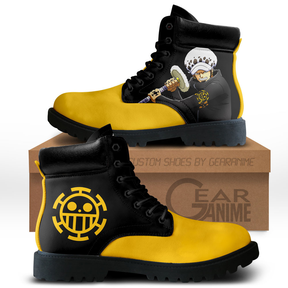 Law Custom Anime Combat Boots NTT051