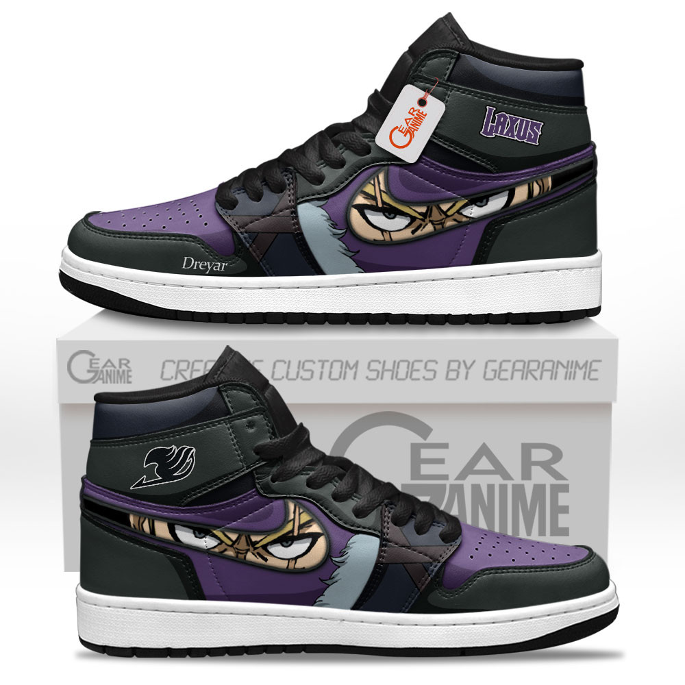 Laxus Dreyar High-Top Leather Sneakers Custom Name