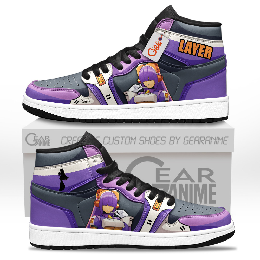 Layer Custom Gaming High-Top Leather Sneakers Mega Man Shoes Personalized