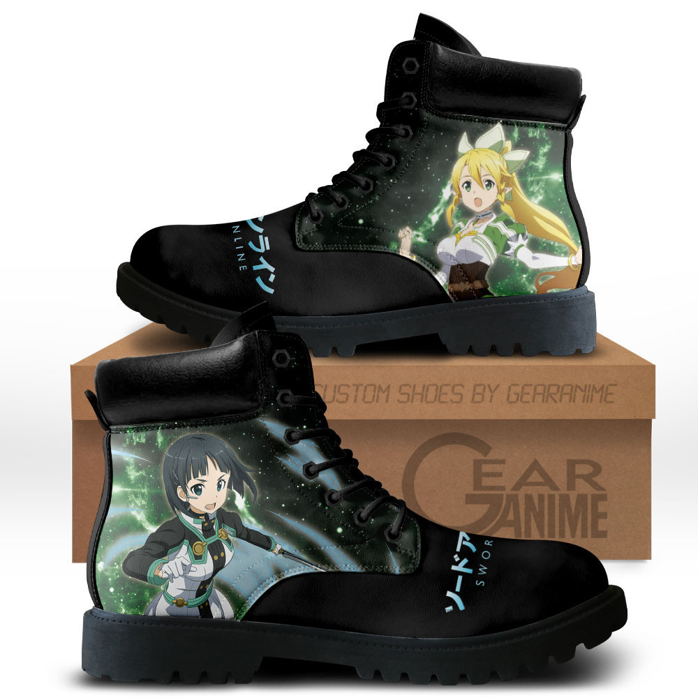 Leafa Custom Anime Combat Boots MV1110