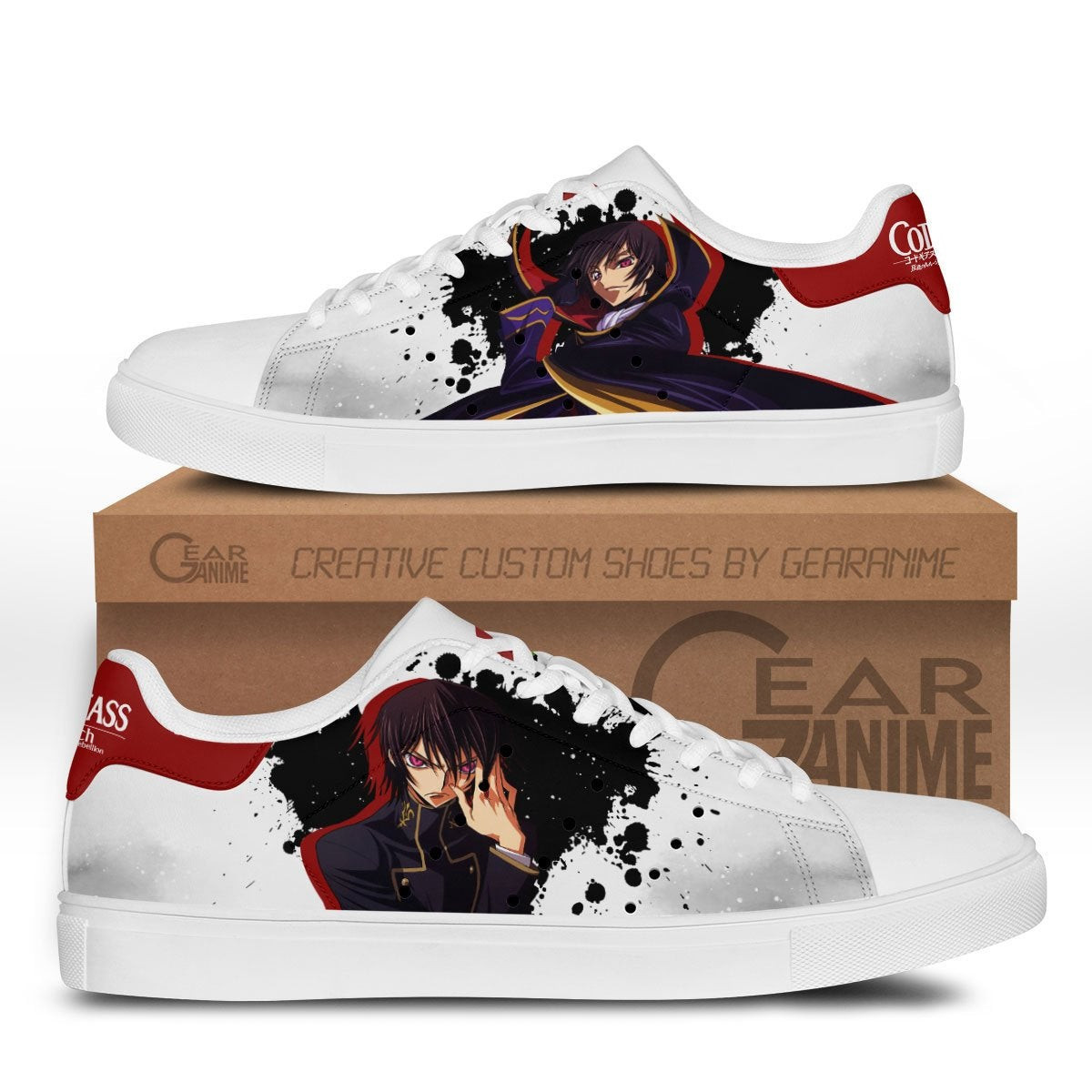 Lelouch Lamperouge Custom Anime Classic Court Shoes