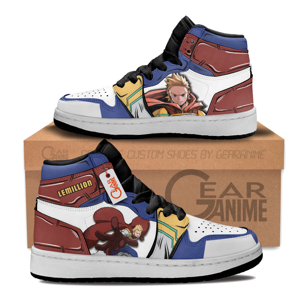 Lemillion Custom Anime Kids High-Top Leather Sneakers Personalized
