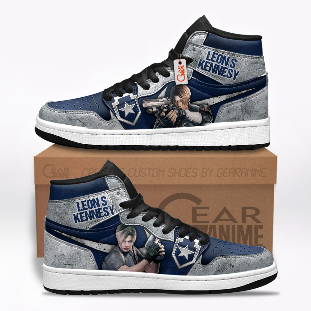 Leon Scott Kennedy Custom Gaming High-Top Leather Sneakers