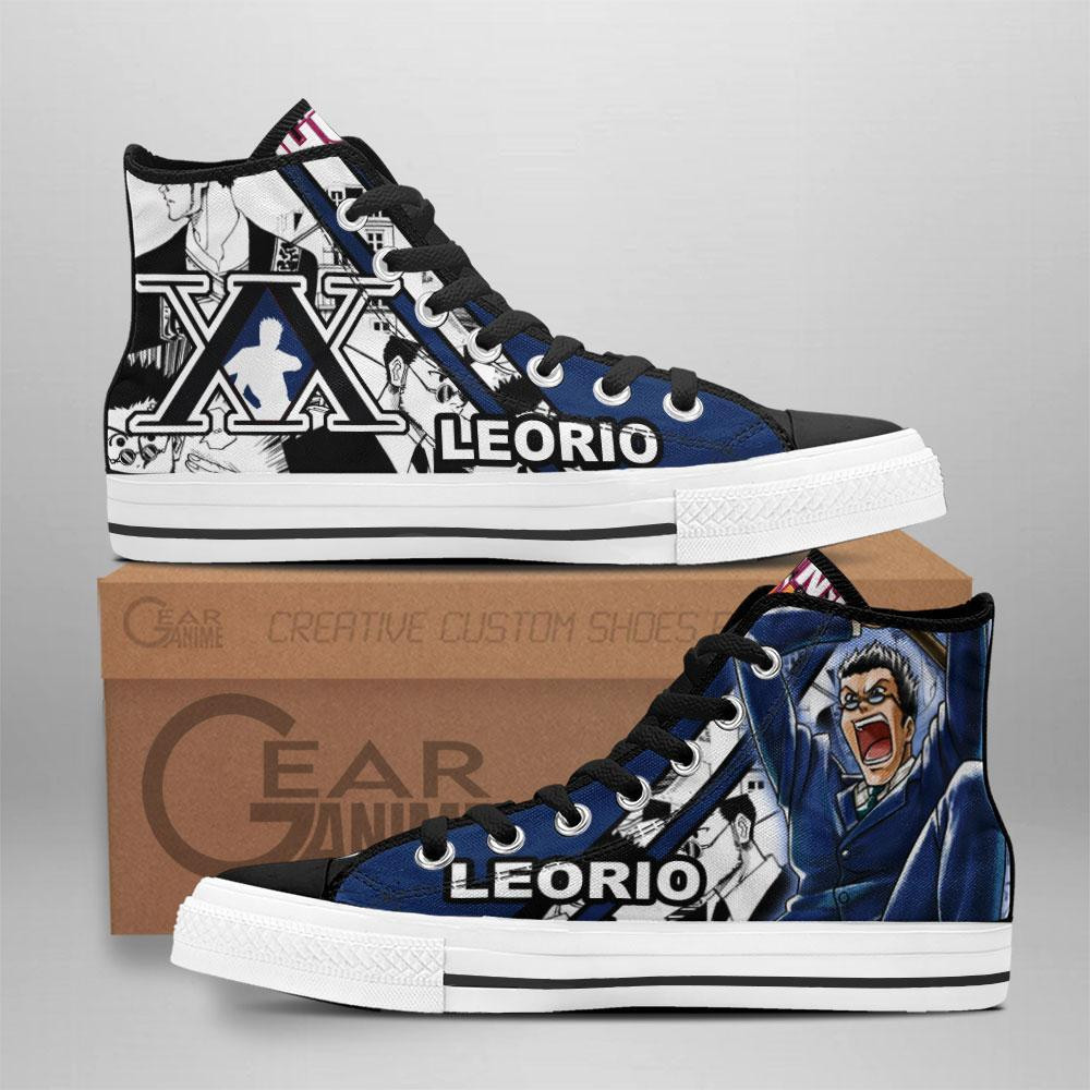 Leorio Custom Anime High-Top Canvas Shoes TT2608