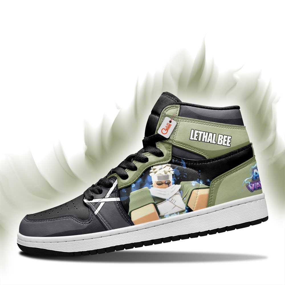 Lethal Bee Custom Gaming High-Top Leather Sneakers Games Collection Personalized