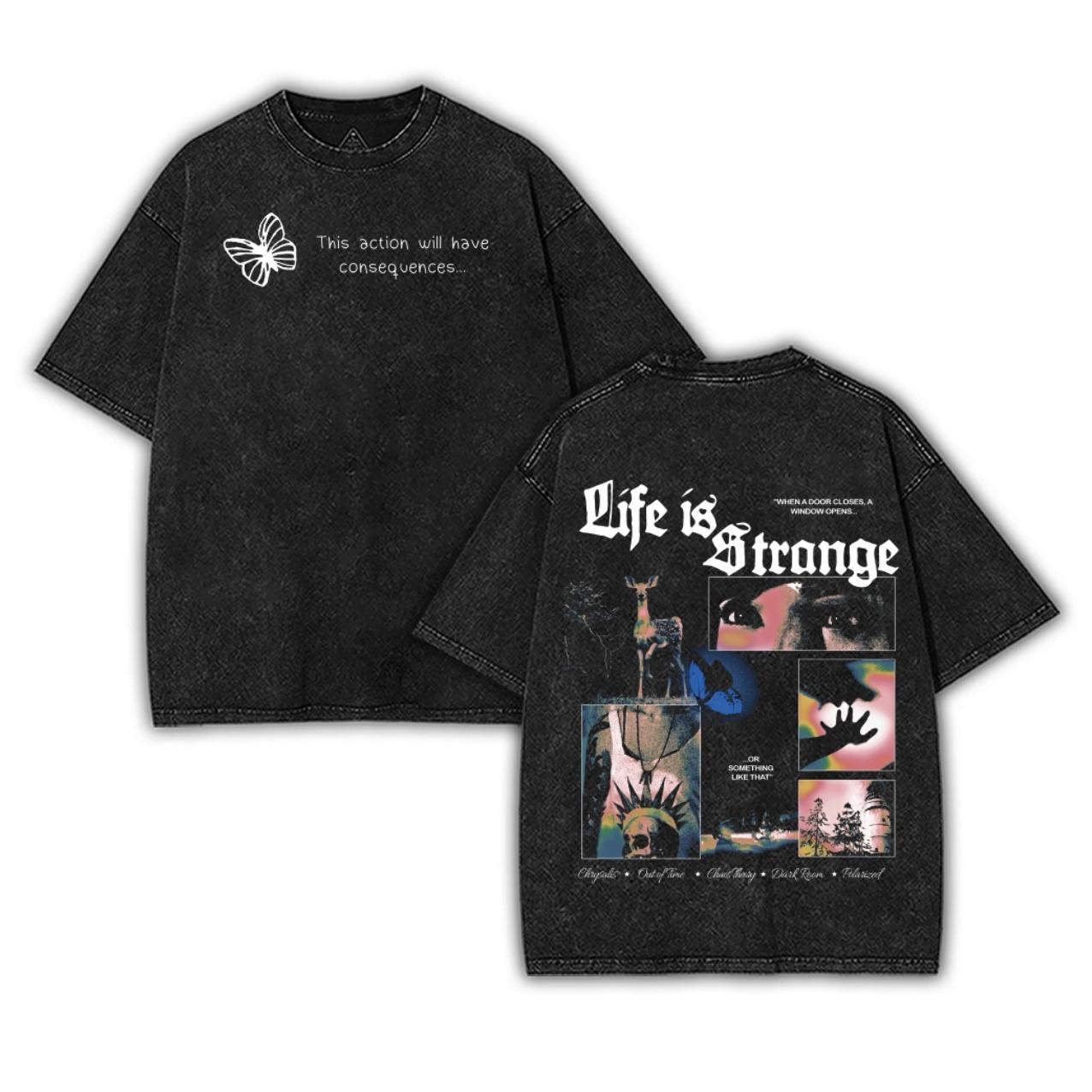 Life is Strange Washed Tshirt V2 – Washed Tee Cotton Menswear Top  | SEP 49