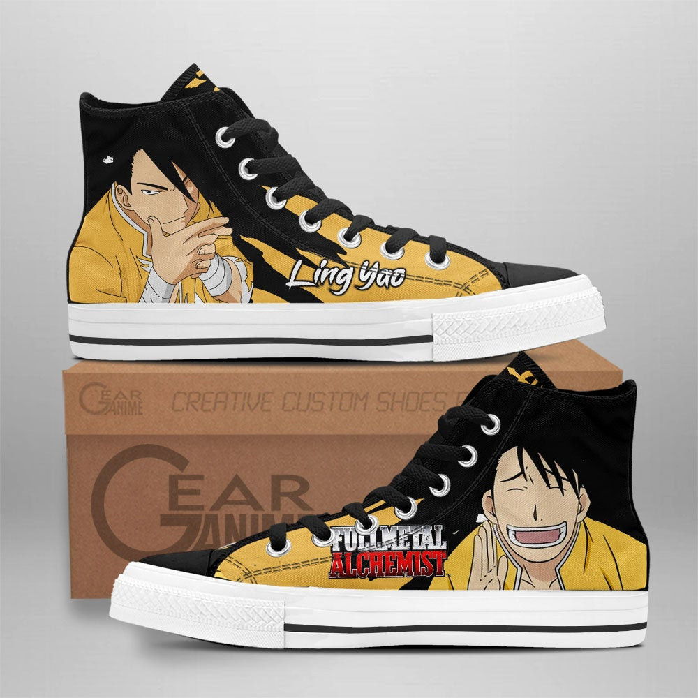 Ling Yao Custom Anime High-Top Canvas Shoes