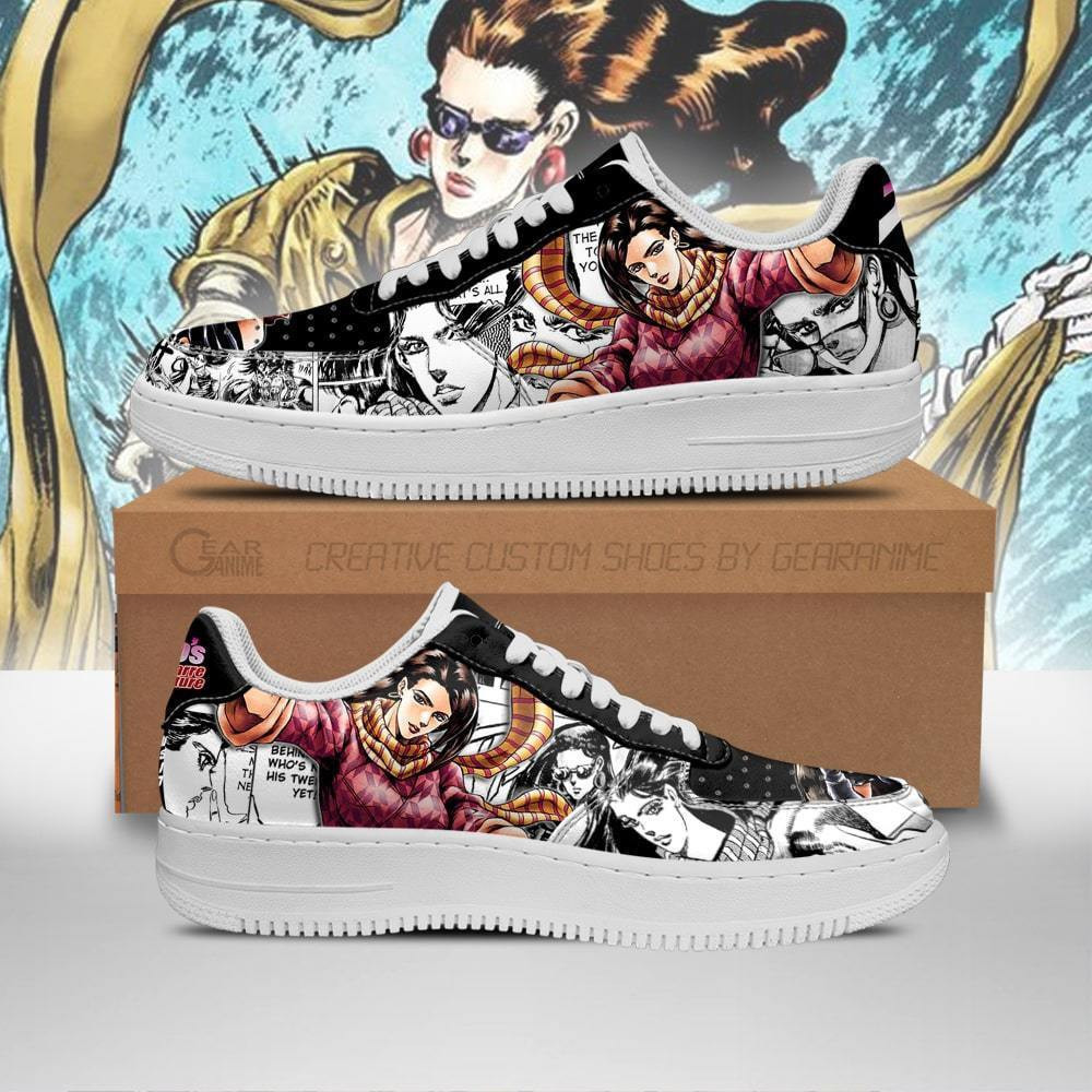 Lisa Lisa Custom Anime Low-Top Leather Sneakers