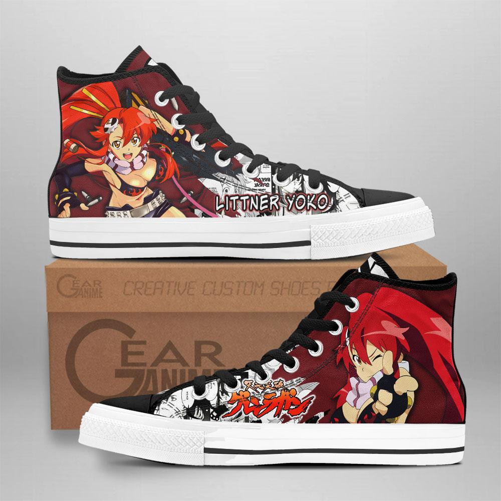 Littner Yoko Custom Anime High-Top Canvas Shoes NTT090