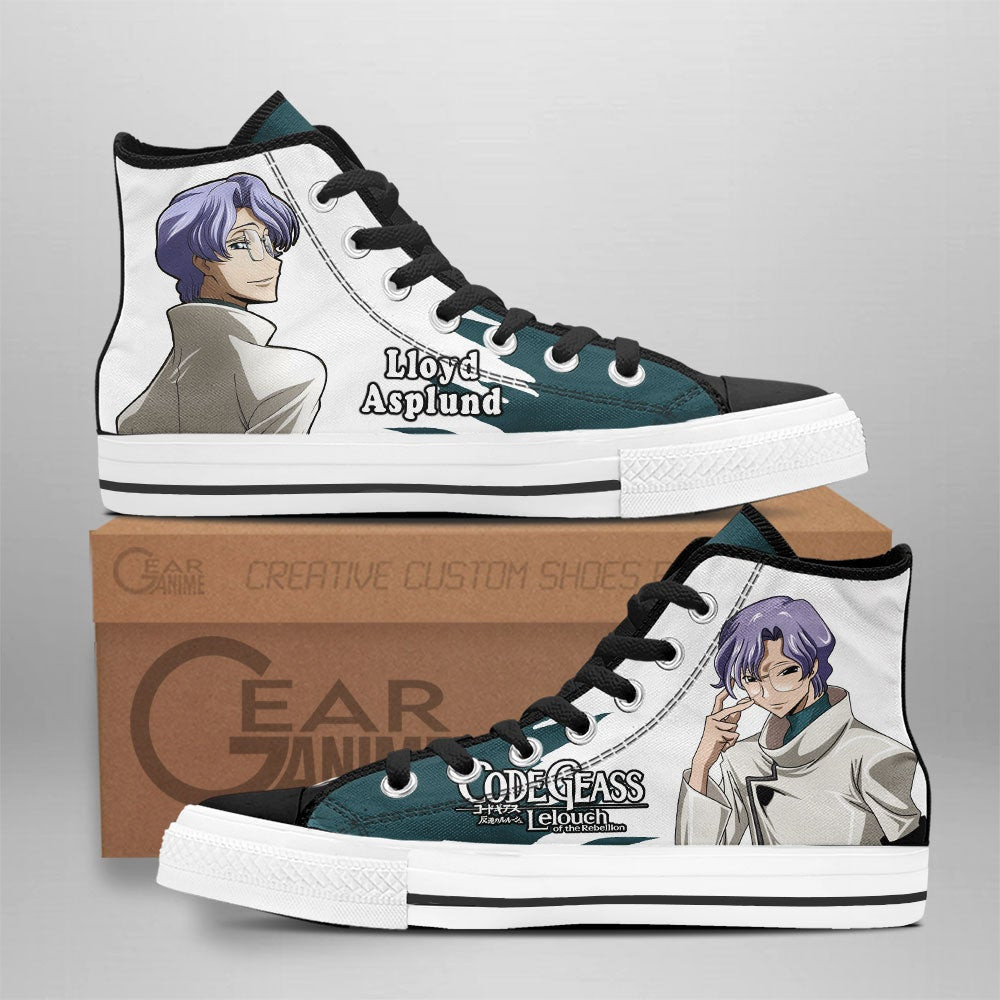 Lloyd Asplund Custom Anime High-Top Canvas Shoes