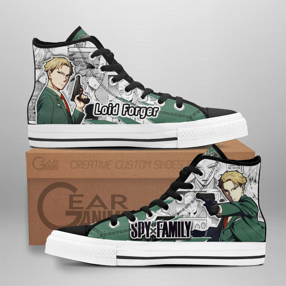 Loid Forger Custom Anime High-Top Canvas Shoes NTT170