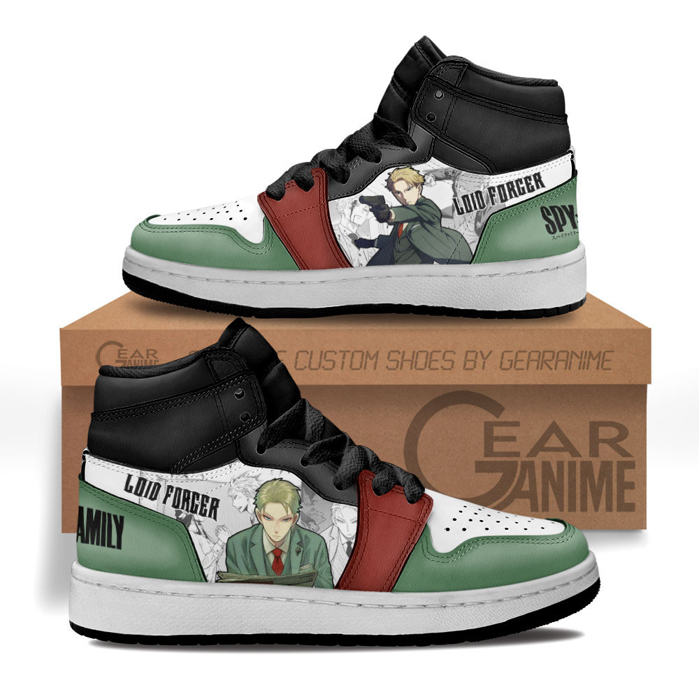 Loid Forger Custom Anime Kids High-Top Leather Sneakers MV1804