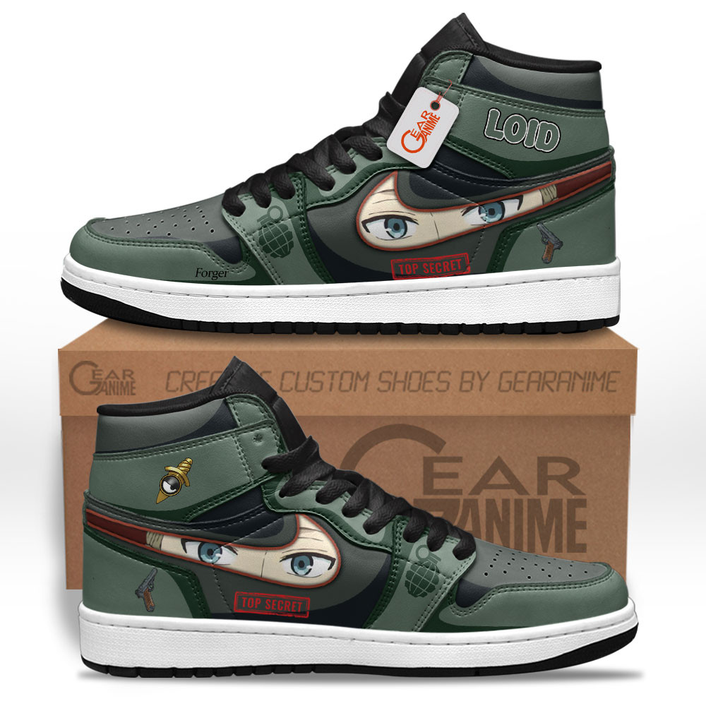 Loid Forger High-Top Leather Sneakers Custom Name