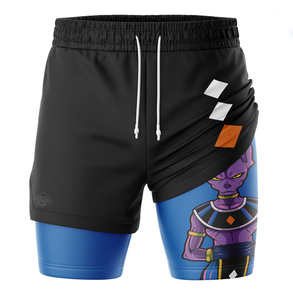 Lord Beerus Dragon Ball Z 2-in-1 Performance Shorts
