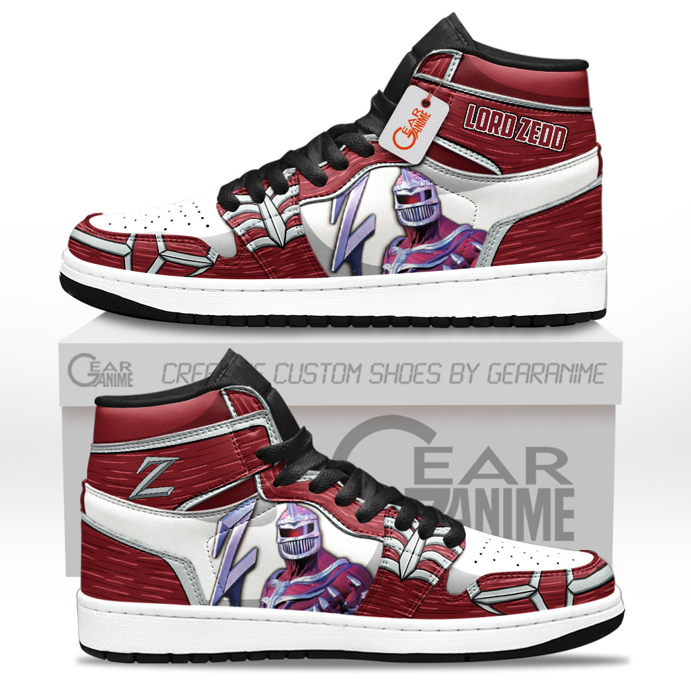 Lord Zedd Custom Movie High-Top Leather Sneakers Unique Style & Design
