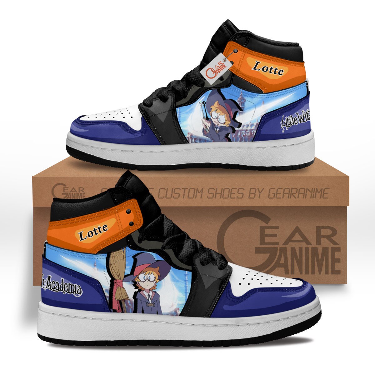 Lotte Jansson Custom Anime Kids High-Top Leather Sneakers MV2702