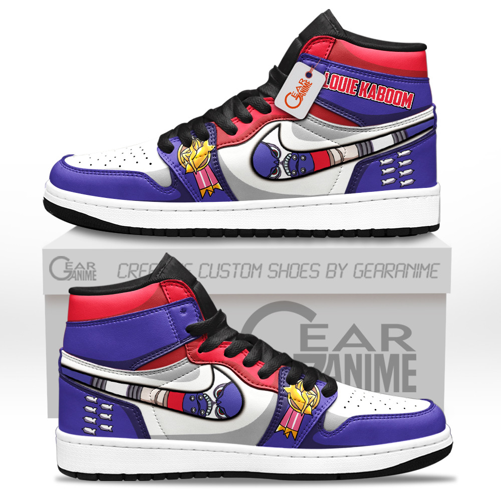 Louie Kaboom Custom Movie High-Top Leather Sneakers