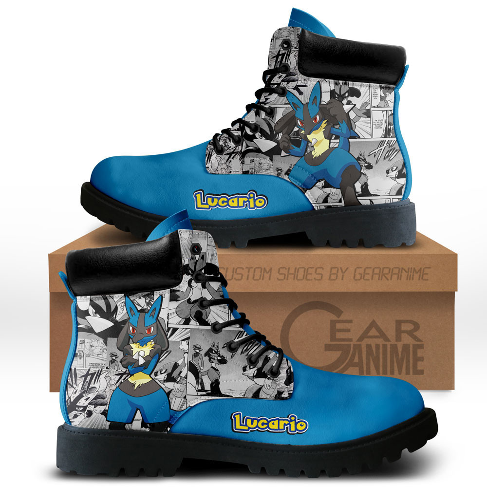 Lucario Custom Anime Combat Boots NTT051