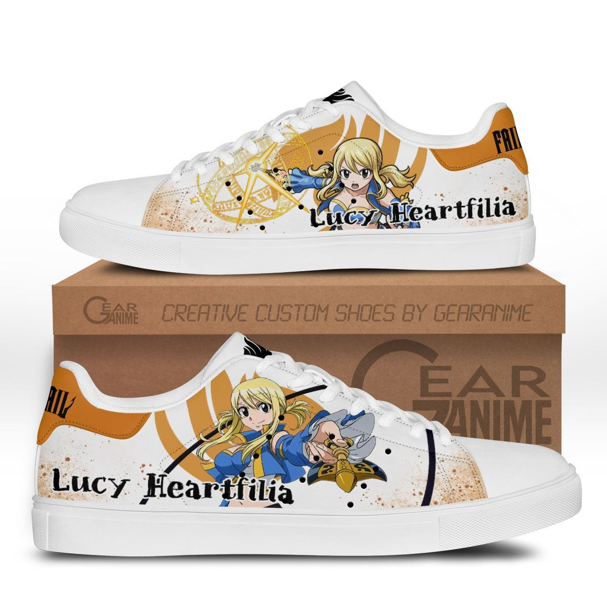Lucy Heartfilia Custom Anime Classic Court Shoes
