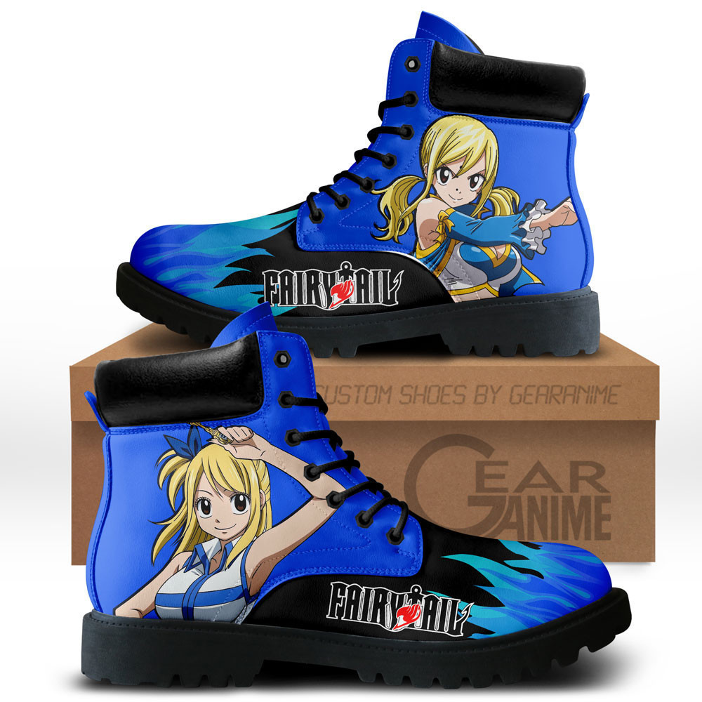 Lucy Heartfilia Custom Anime Combat Boots NTT071