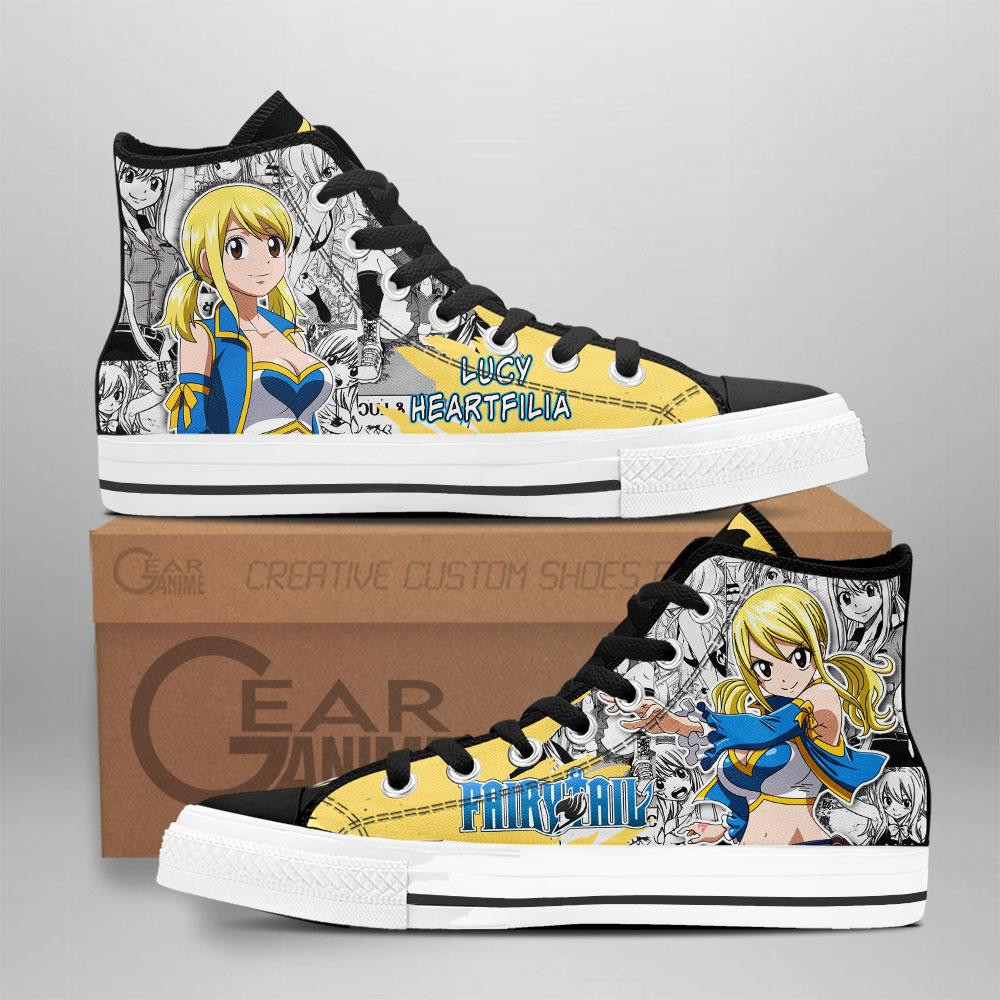 Lucy Heartfilia Custom Anime High-Top Canvas Shoes NTT041