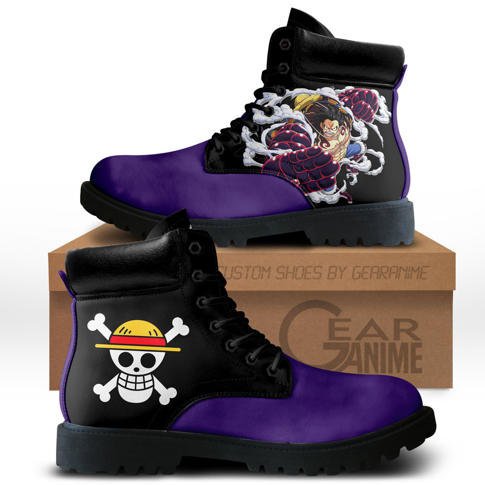 Luffy Gear 4 Custom Anime Combat Boots NTT051