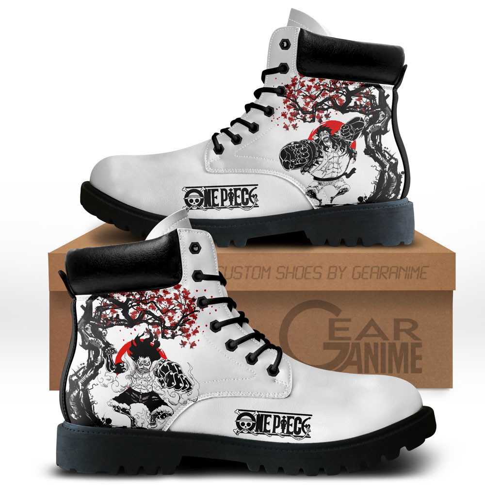 Luffy Gear 4 Custom Anime Combat Boots NTT071