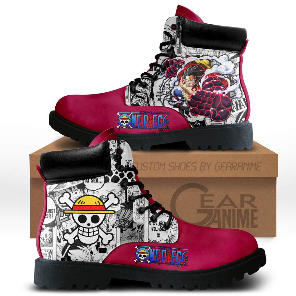 Luffy Gear 4 Custom Anime Combat Boots NTT151