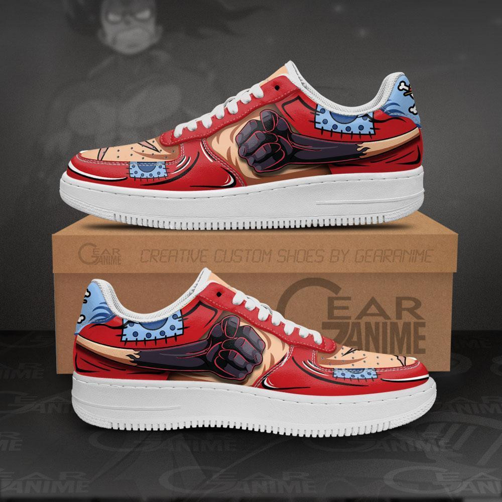 Luffy Gomu Haki Custom Anime Low-Top Leather Sneakers