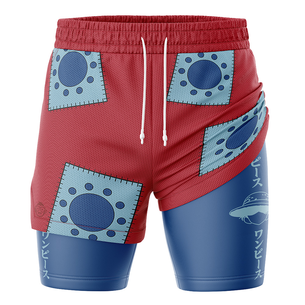 Luffy Wano V3 One Piece 2-in-1 Performance Shorts