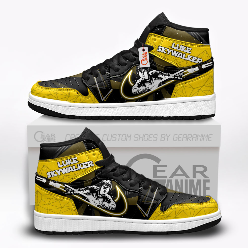 Luke Skywalker Custom Movie High-Top Leather Sneakers