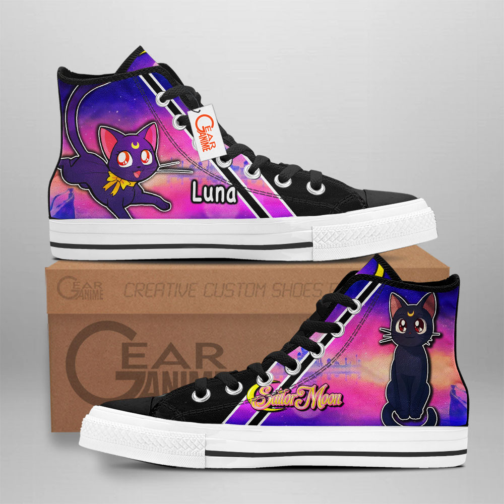 Luna Custom Anime High-Top Canvas Shoes NTT090