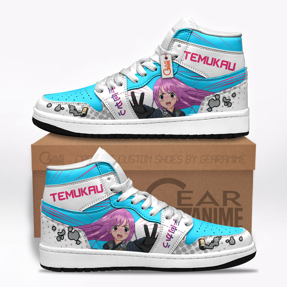 M4A4 Temukau Custom Gaming High-Top Leather Sneakers C.S Skins Edition