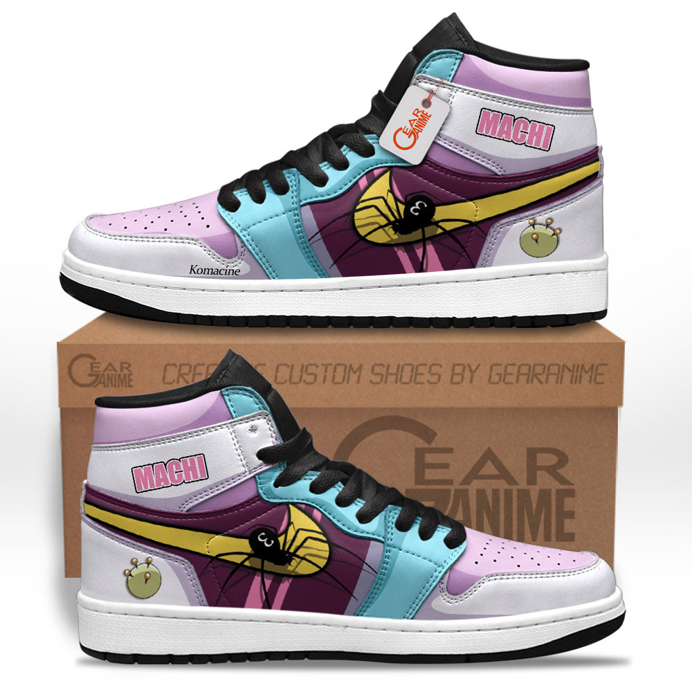 Machi Komacine High-Top Leather Sneakers Custom Name