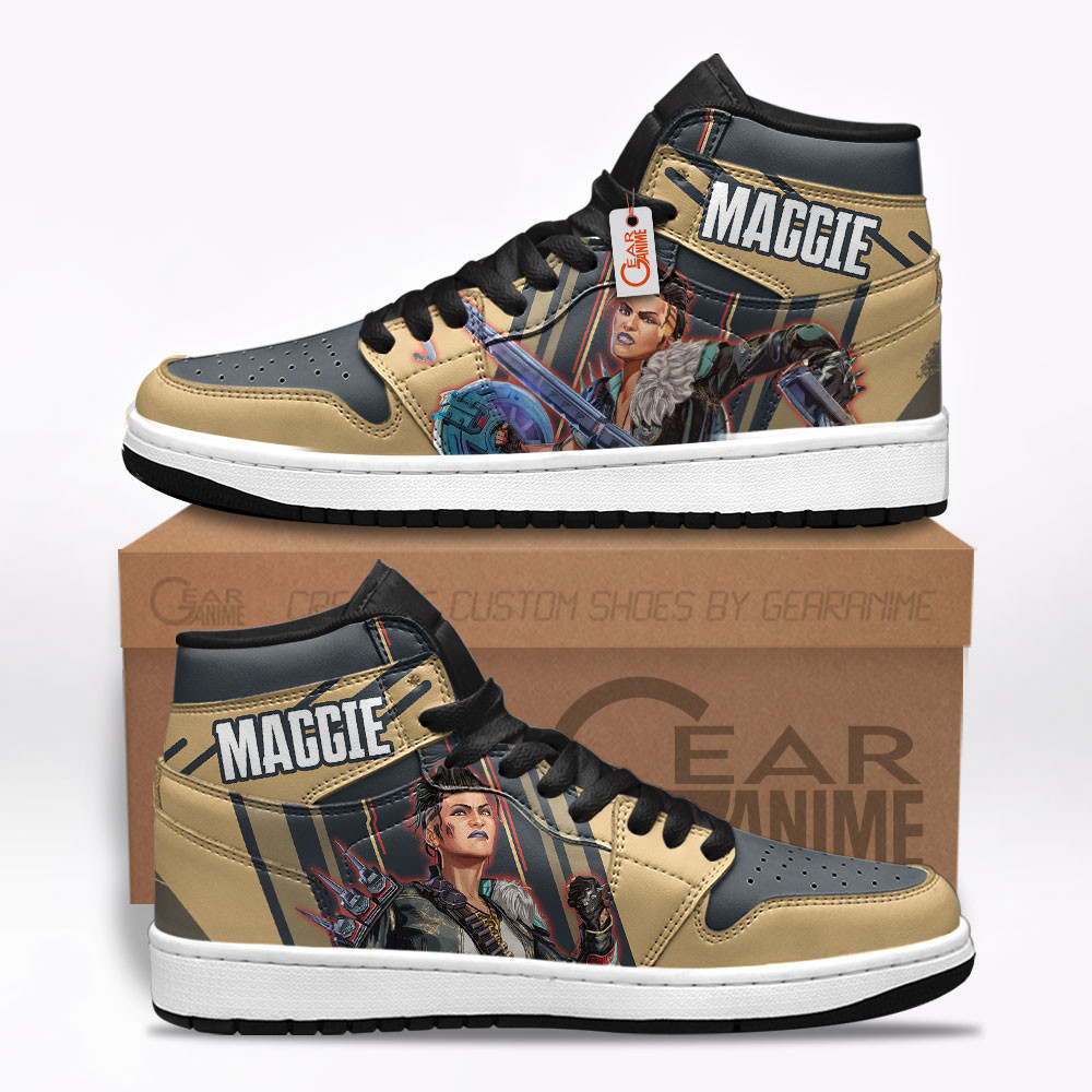 Mad Maggie Custom Gaming High-Top Leather Sneakers Game Apex Legends Shoes
