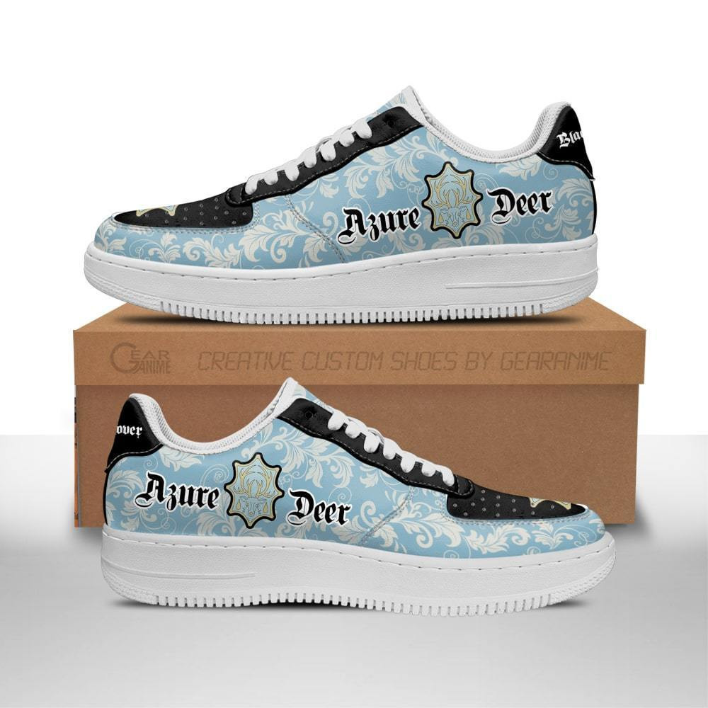 Magic Knights Squad Azure Deer Custom Anime Low-Top Leather Sneakers
