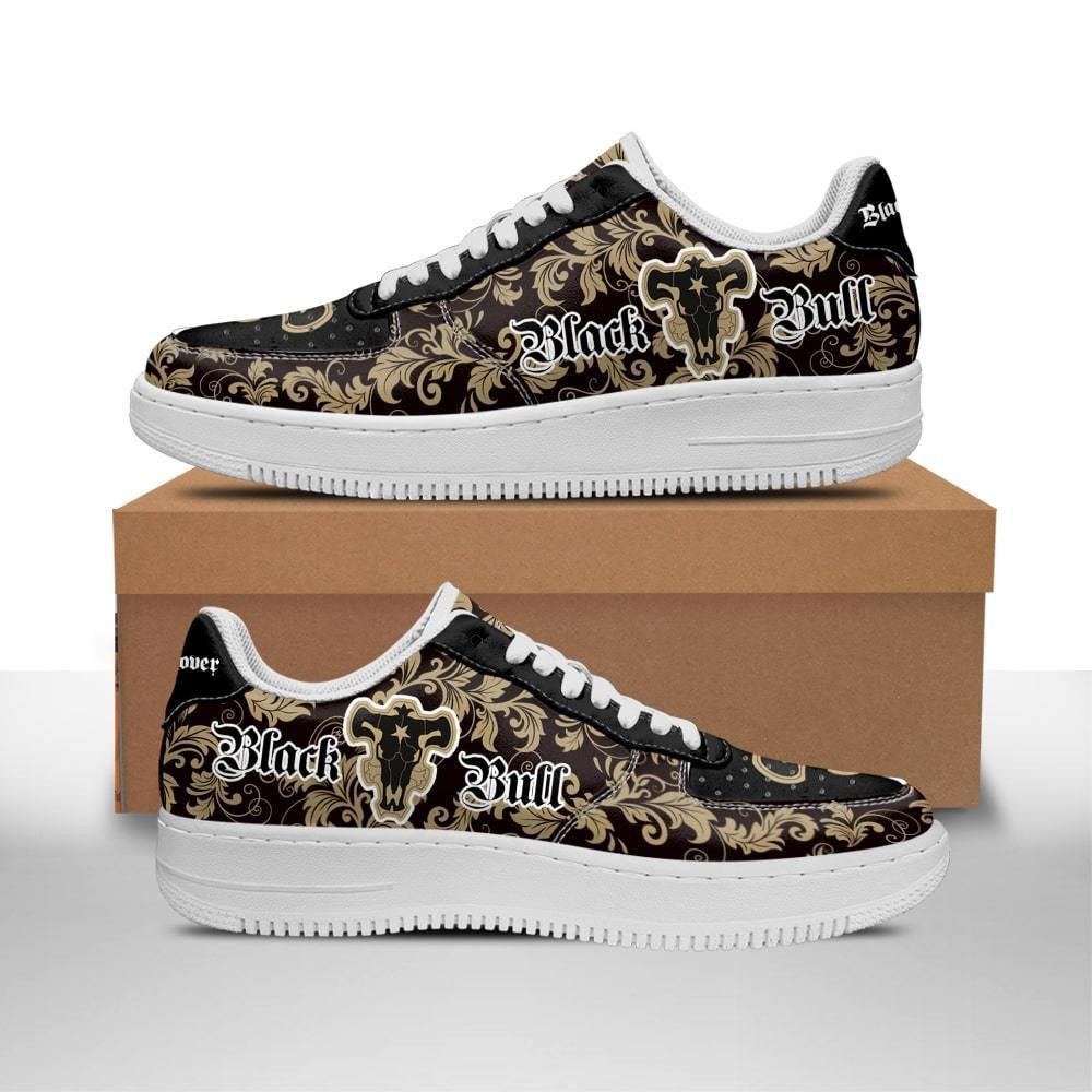 Magic Knights Squad Black Bull Custom Anime Low-Top Leather Sneakers