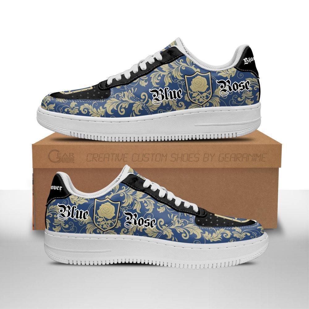 Magic Knights Squad Blue Rose Custom Anime Low-Top Leather Sneakers