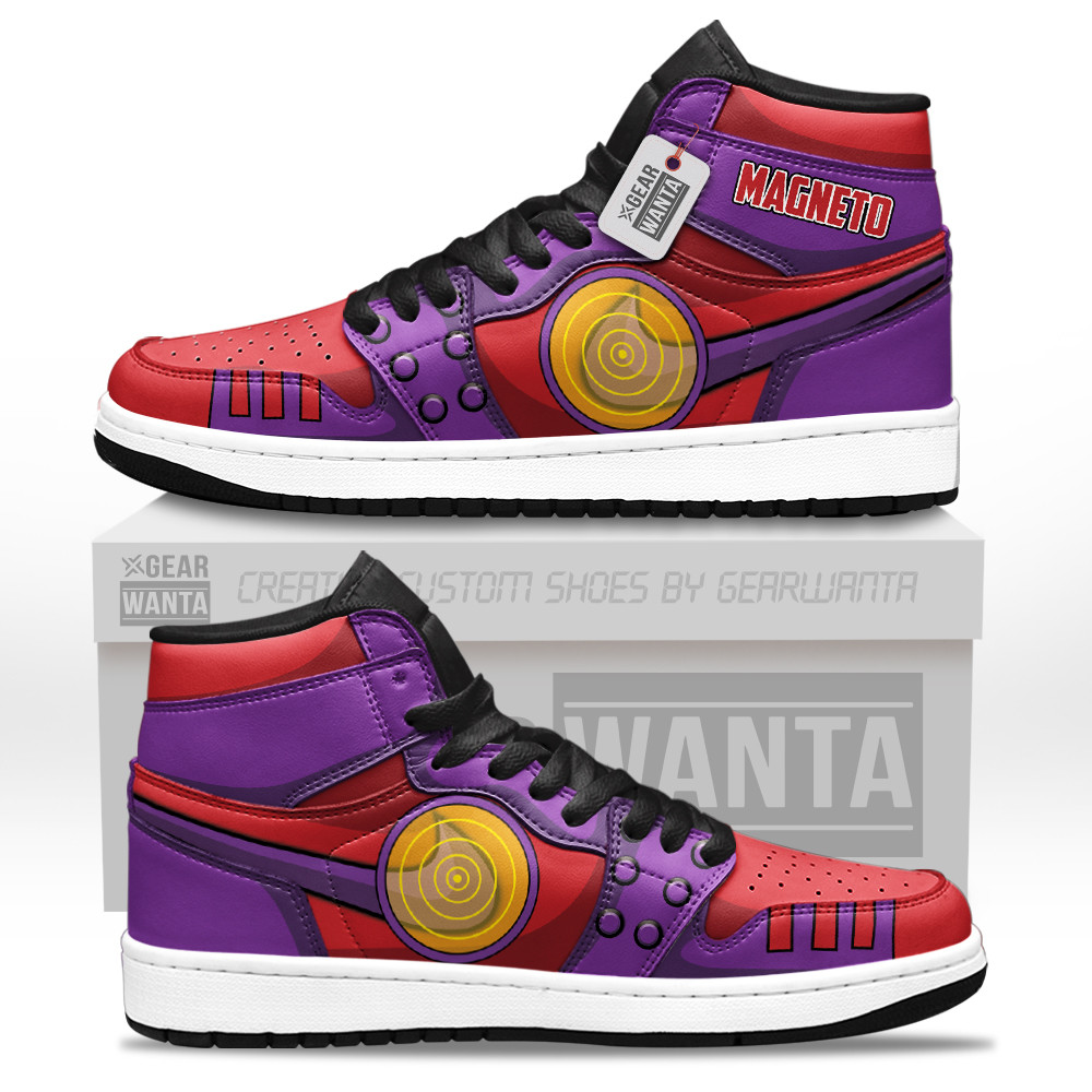 Magneto Custom Movie High-Top Leather Sneakers