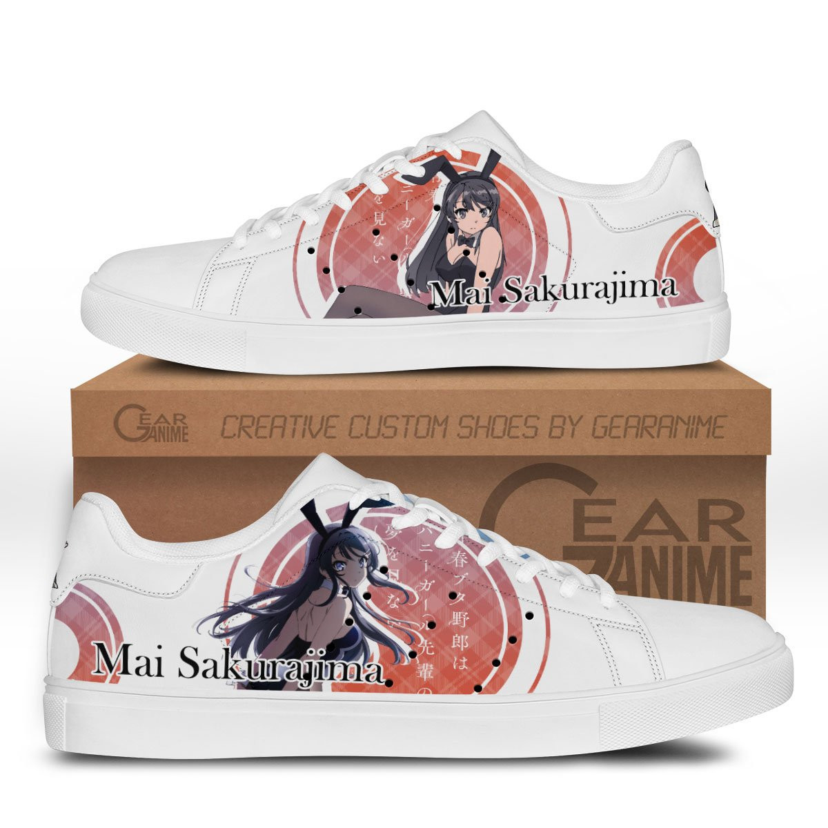Mai Sakurajima Custom Anime Classic Court Shoes