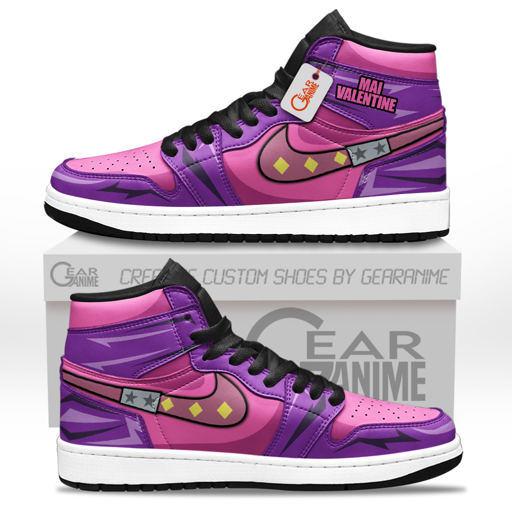 Mai Valentine Shoes Custom High-Top Leather Sneakers